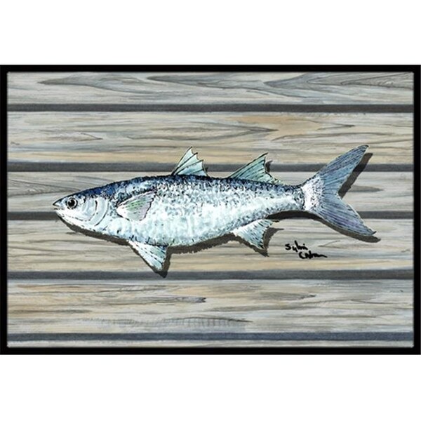 Carolines Treasures Carolines Treasures 8490-JMAT 36 x 24 in. Fish Mullet Indoor Or Outdoor Doormat - 8490-JMAT