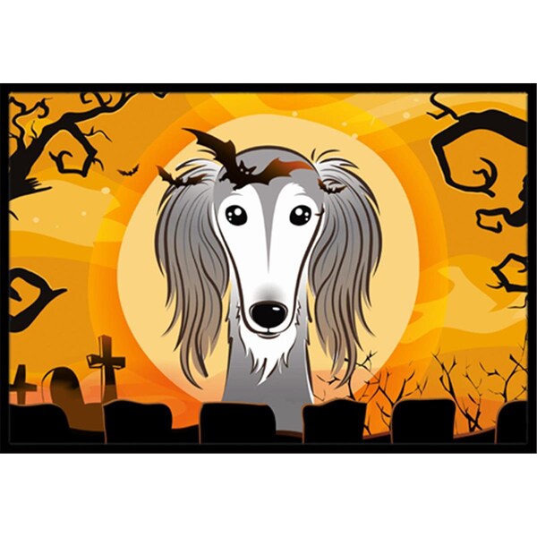 Carolines Treasures Halloween Saluki Indoor and Outdoor Mat- 18 x 27 in. - BB1787MAT
