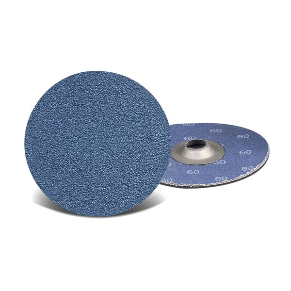Cgw Abrasives Quick-Change Coated Abrasive Quick-Change Disc, 1-1/2 in Dia Disc, 36 Grit, Medium Grade, Zirconia A - 59669
