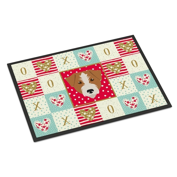 Carolines Treasures 18 x 27 in. Kromfohrlander Love Indoor or Outdoor Mat - CK5213MAT
