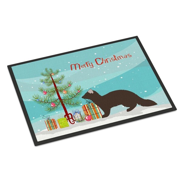 Carolines Treasures Sable Marten Christmas Indoor or Outdoor Mat, 24 x 36 in. - BB9236JMAT