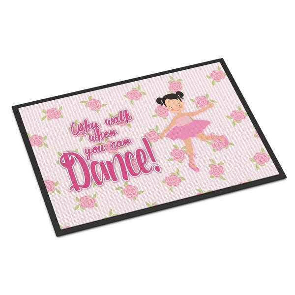 Carolines Treasures 24 x 36 in. Ballet Pigtails Indoor or Outdoor Mat - BB5386JMAT