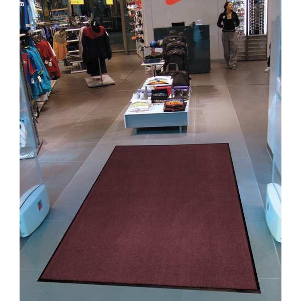 Notrax Entrance Mat, Polypropylene, 3/8 in Thick, Charcoal, 4 ft W x 6 ft L - 131S0046CH