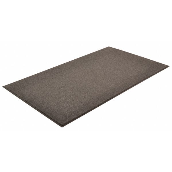 Notrax Entrance Mat, Polypropylene, 3/8 in Thick, Charcoal, 4 ft W x 6 ft L - 131S0046CH
