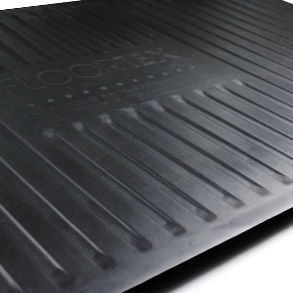Floortex Antifatigue Mat, 32" L x 20" W, 43/64" Thickness, Polyurethane, Smooth, Gray - FCA22032GY