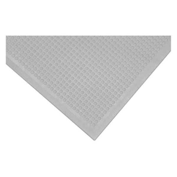 Notrax Autoclavable Mat, Nitrile Rubber, 5/32 in Thick, Gray, 2 ft W x 3 ft L - 448S0023GY