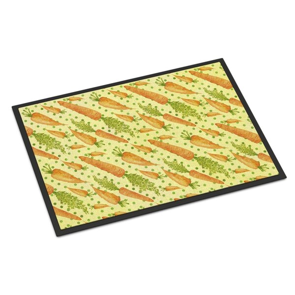 Carolines Treasures Watercolor Carrots Indoor or Outdoor Mat, 24 x 36 in. - BB7571JMAT