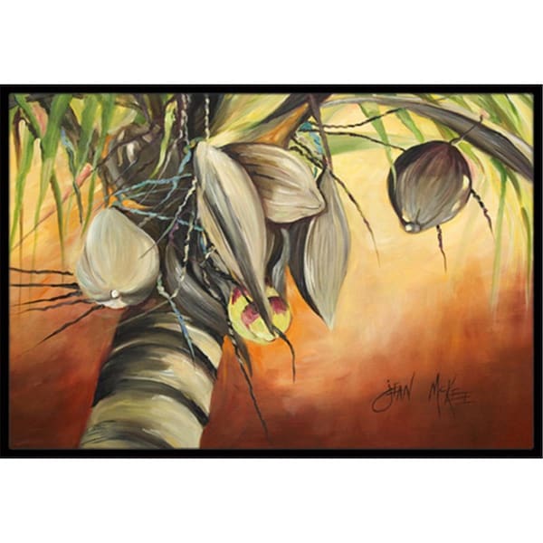 Carolines Treasures Coconut Tree Indoor and Outdoor Mat- 24 x 36 in. - JMK1128JMAT