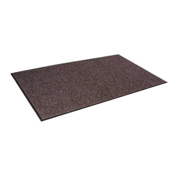 Crown Matting Technologies Scraper/Wiper Mat, Polypropylene fiber, 1/2" Thick, Dark Brown, 3' W x 6' L - MN 0036DB