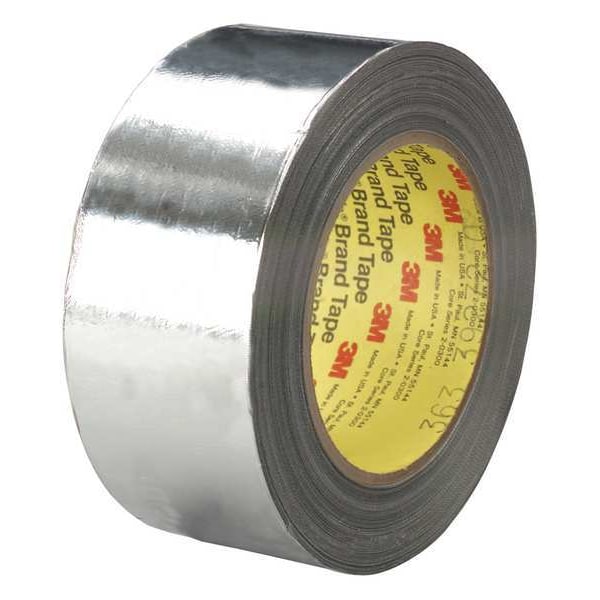 3M Glass Foil Tape, 1 in x 36yd, Silver, PK36 - 363