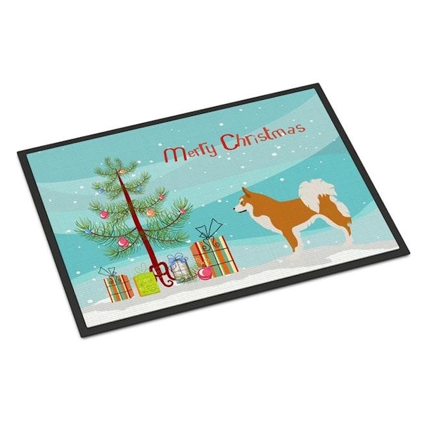 Carolines Treasures Carolines Treasures BB8502MAT Icelandic Sheepdog Christmas Indoor or Outdoor Mat - 18 x 27 in. - BB8502MAT