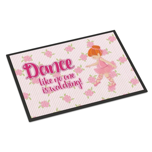 Carolines Treasures 24 x 36 in. Ballet Dance Red Hair Indoor or Outdoor Mat - BB5392JMAT