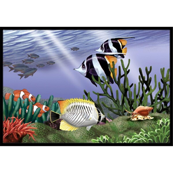 Carolines Treasures Undersea Fantasy 9 Indoor and Outdoor Mat- 24 x 36 in. - PTW2034JMAT