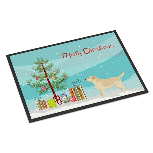 Carolines Treasures 24 x 36 in. Labrador Retriever Christmas Tree Indoor or Outdoor Mat - CK3549JMAT