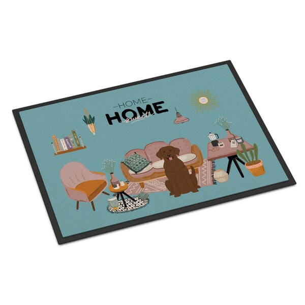Carolines Treasures 24 x 36 in. Chocolate Labrador Sweet Home Indoor or Outdoor Mat - CK7901JMAT