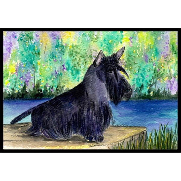 Carolines Treasures 18 x 27 in. Scottish Terrier Indoor Outdoor Doormat - SS8330MAT