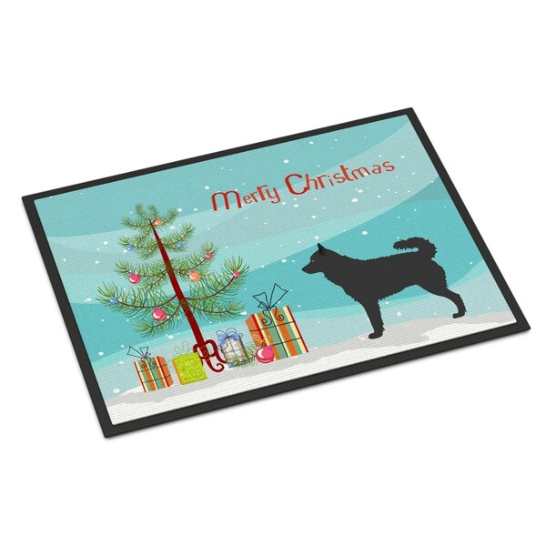Carolines Treasures Mudi Christmas Indoor or Outdoor Mat - 18 x 27 in. - BB8498MAT