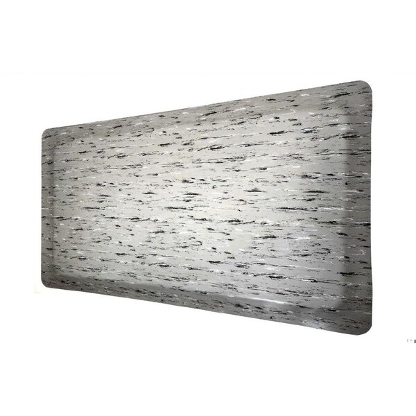 Rhino Mats Antifatigue Mat, 8 ft L x 3 ft W, 7/8 in Thickness, Vinyl, Gray - TT-3696G-78