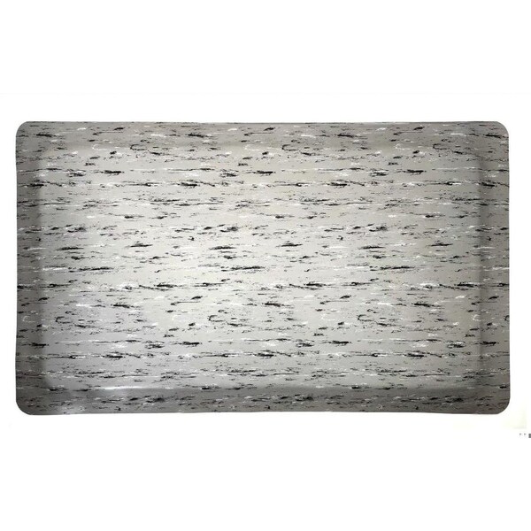 Rhino Mats Antifatigue Mat, 8 ft L x 3 ft W, 7/8 in Thickness, Vinyl, Gray - TT-3696G-78