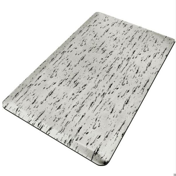 Rhino Mats Antifatigue Mat, 8 ft L x 3 ft W, 7/8 in Thickness, Vinyl, Gray - TT-3696G-78