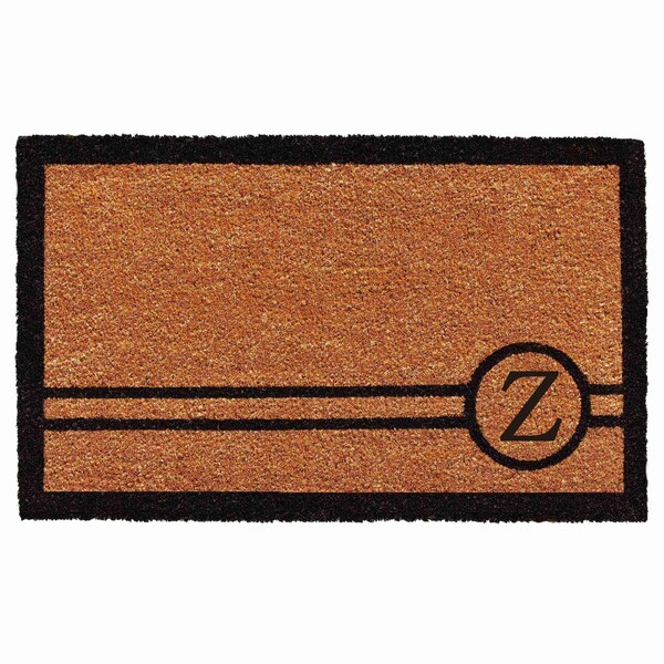 Calloway Mills Monogram Door Mat, Black, Natural, 24 in W x 36 in L - 153072436Z
