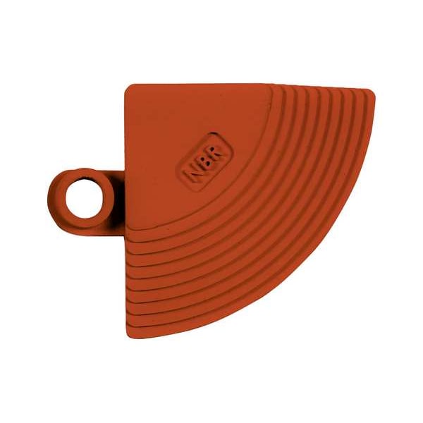 Wearwell Mat Corner, Rubber, 3 in W x 5/8 in Thick, 4 PK - 582.CORNERTC-CS4