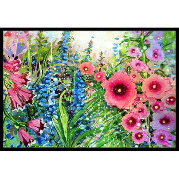 Carolines Treasures Carolines Treasures PJC1107MAT Easter Garden Springtime Flowers Indoor & Outdoor Mat; 18 x 27 in. - PJC1107MAT