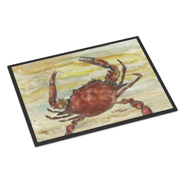 Carolines Treasures 18 x 27 in. Cooked Crab Yellow Sky Indoor or Outdoor Mat - SC2022MAT