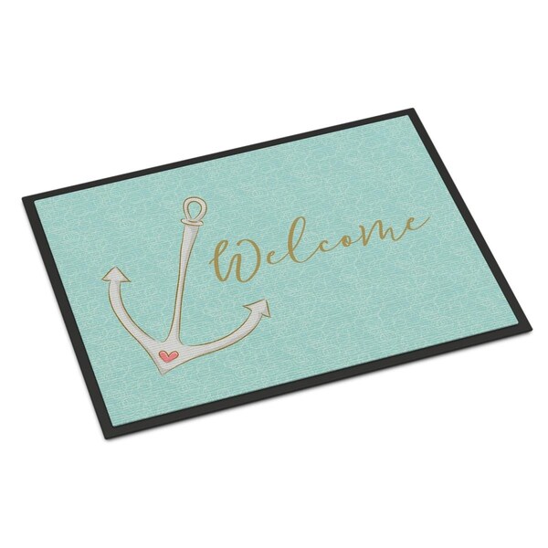 Carolines Treasures Anchor Welcome Indoor or Outdoor Mat - 18 x 27 in. - BB8558MAT