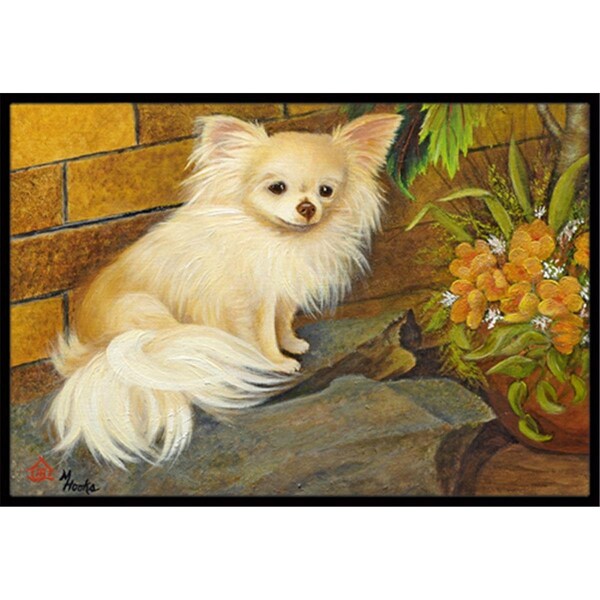 Carolines Treasures Chihuahua Just Basking Indoor and Outdoor Mat- 18 x 27 in. - MH1053MAT