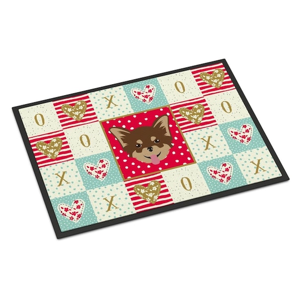Carolines Treasures 18 x 27 in. Chihuahua Love Indoor or Outdoor Mat - CK5190MAT