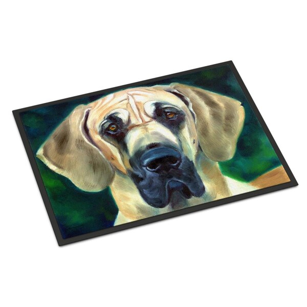 Carolines Treasures 18 x 27 in. Great Dane Lookin at you Indoor or Outdoor Mat - 7444MAT