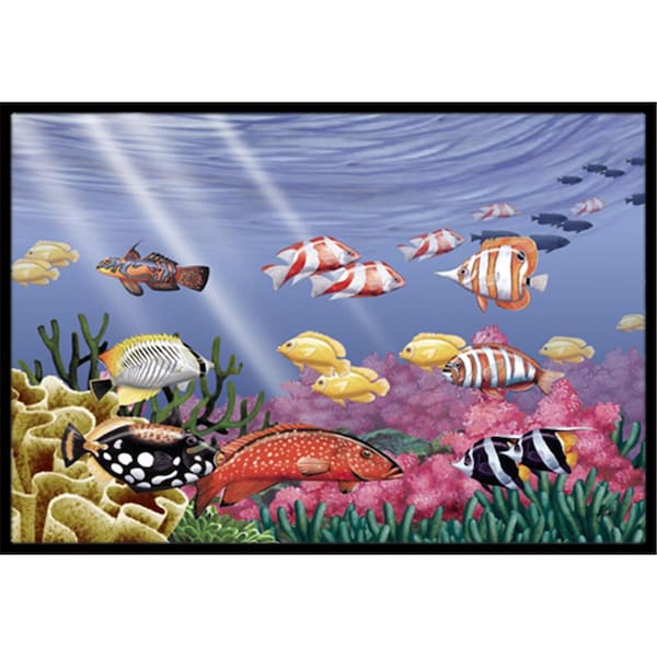 Carolines Treasures Undersea Fantasy 7 Indoor and Outdoor Mat- 18 x 27 in. - PTW2032MAT