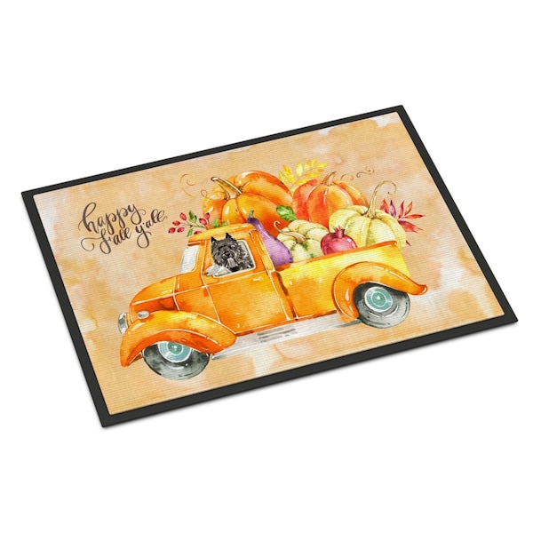 Carolines Treasures 24 x 36 in. Fall Harvest Bouvier Des Flandres Indoor or Outdoor Mat - CK2611JMAT