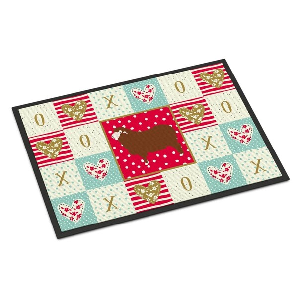 Carolines Treasures 24 x 36 in. Merino Sheep Love Indoor or Outdoor Mat - CK5408JMAT