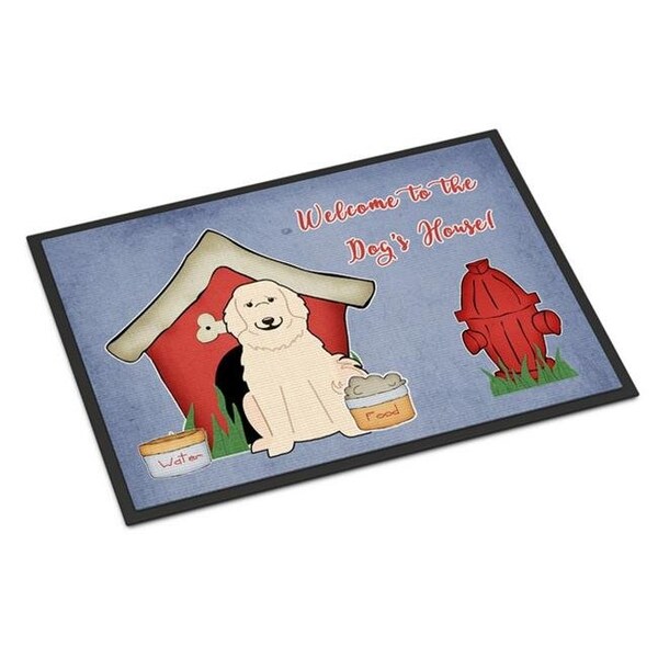 Carolines Treasures Carolines Treasures BB2837MAT Dog House Collection Great Pyrenese Indoor or Outdoor Mat; 18 x 0.25 x 27 in. - BB2837MAT