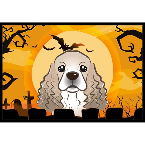 Carolines Treasures Halloween Cocker Spaniel Indoor and Outdoor Mat- 24 x 36 in. - BB1774JMAT
