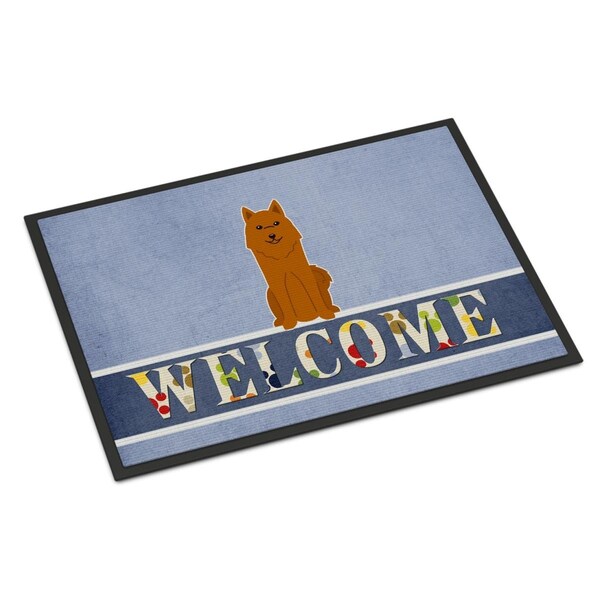 Carolines Treasures 18 x 27 in. Karelian Bear Dog Welcome Indoor or Outdoor Mat - BB5603MAT