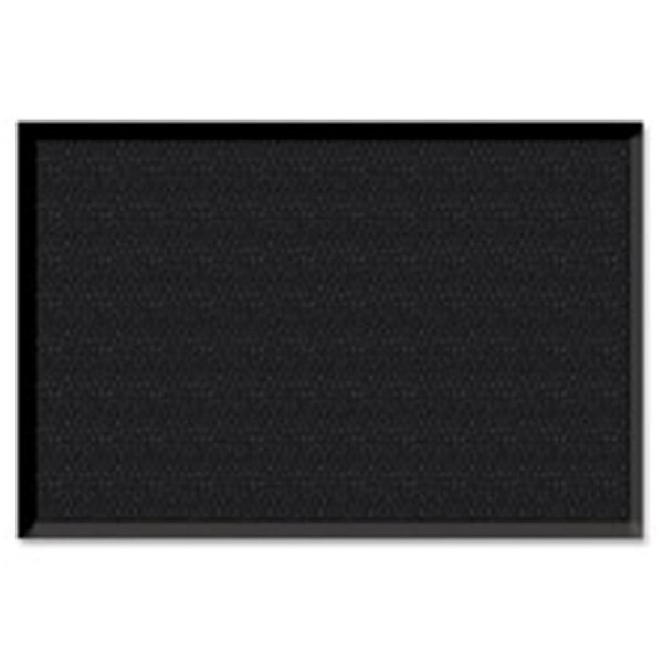 Dwellingdesigns Wiper-Scraper Indoor Floor Mat4 in. x 6 in.Charcoal Black - DW523813