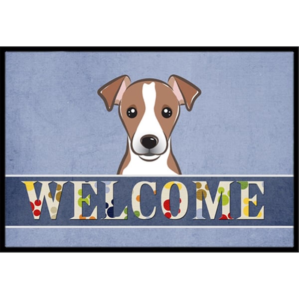 Carolines Treasures Jack Russell Terrier Welcome Indoor and Outdoor Mat- 24 x 36 in. - BB1446JMAT