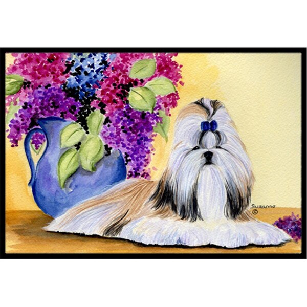Carolines Treasures 18 x 27 in. Shih Tzu Indoor Outdoor Doormat - SS8341MAT