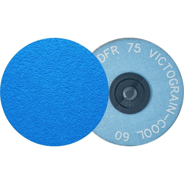 Pferd PFERD COMBIDISC Abrasive Disc, 3in Dia, Type CD, 60 Grit, VICTOGRAIN-COOL - 42444