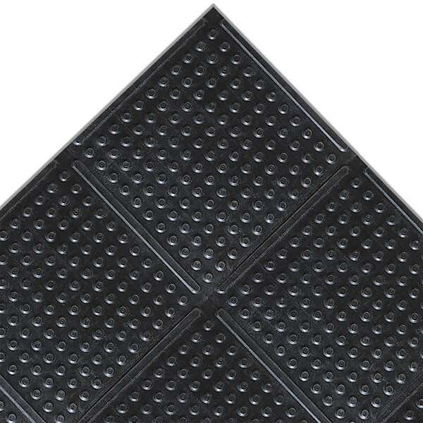 Notrax Antifatigue Mat, 60 ft. L x 3 ft. W, 1/4" Thickness, Rubber, Black - 765R0360BL