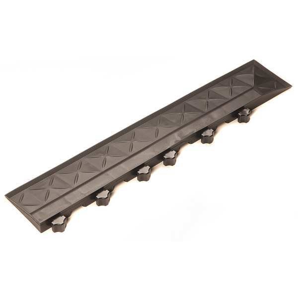 Ergo Advantage Safe-Flex Ramp Edge with Corner, PVC, 4 in W x 22 in L, 1 in Thick, 2 PK - A6-B