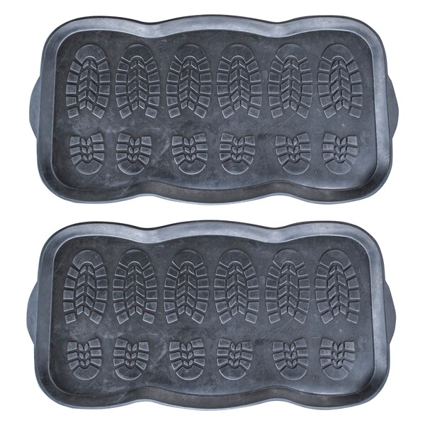 Amerihome Rubber Boot and Shoe Mat, PK2 - RBSMAT2PK