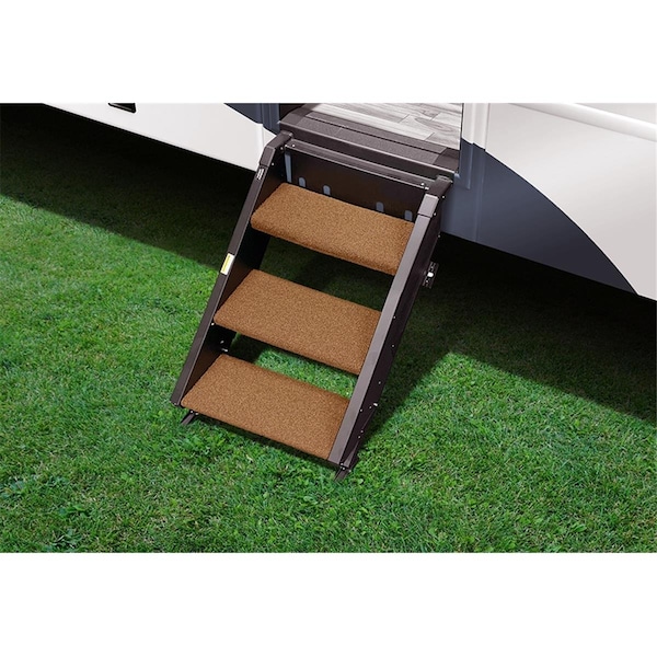 Prest-O-Fit Presto Fit 20243 17.5 in. StepAbove RV Entry Step Rug, Buckskin Brown - 3 Piece - P2G-20243