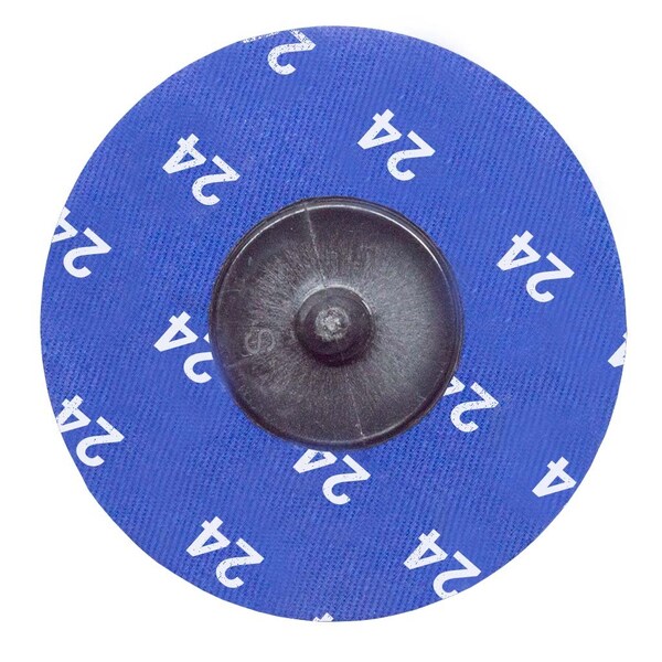 Continental Abrasives 3" 24 Grit Zirconia Cloth Reinforced Quick Change Style Disc - Q-Z3024