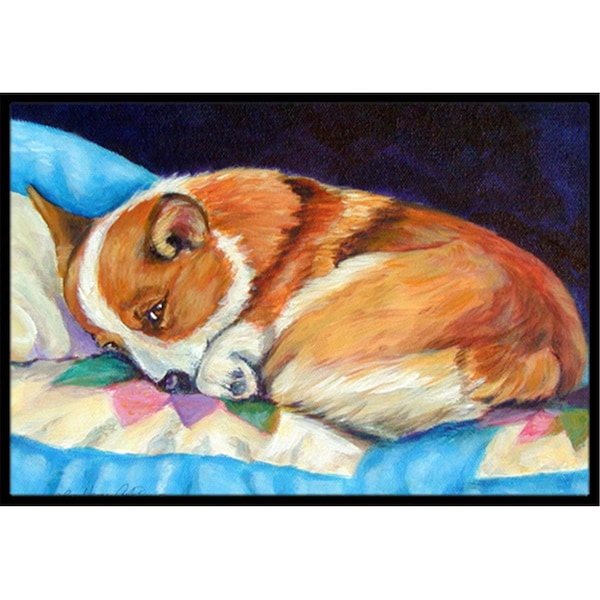 Carolines Treasures 24 x 36 in. Corgi Indoor Or Outdoor Doormat - 7291JMAT