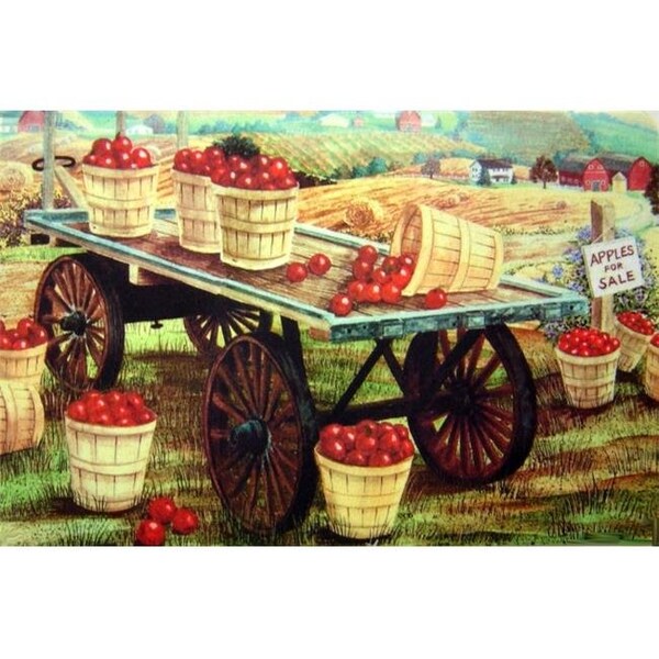 Custom Printed Rugs Custom Printed Rugs Dm-01 Apple Wagon Door Mat - DM  01