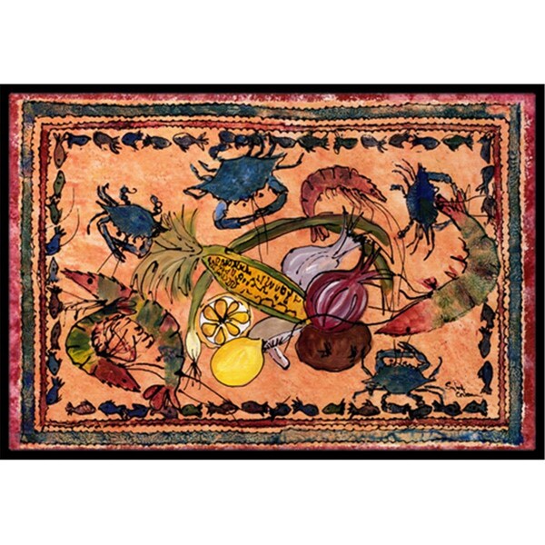 Carolines Treasures 36 x 24 in. Crab Indoor Or Outdoor Doormat - 8067-JMAT